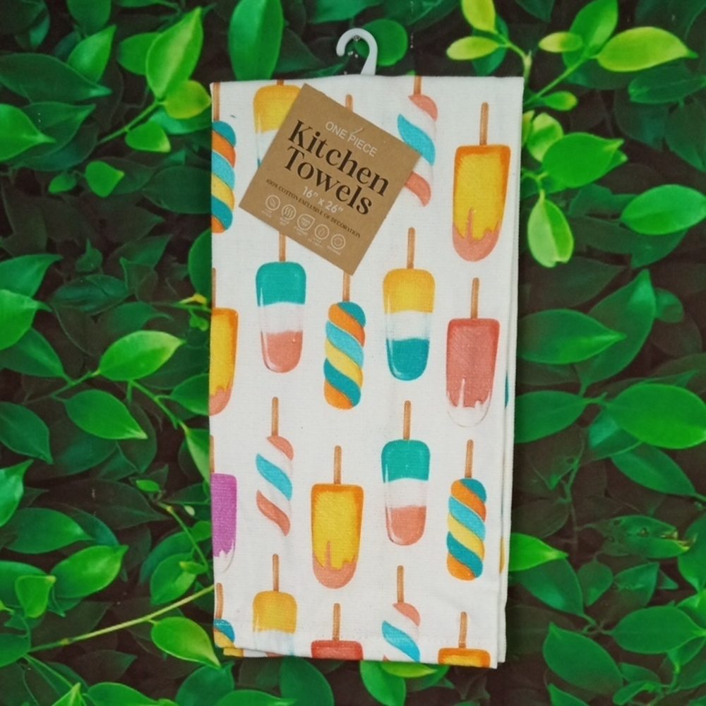 ⛱️ Popsicle Print Kitchen Towel